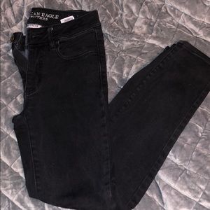 Black super stretch skinny jeans